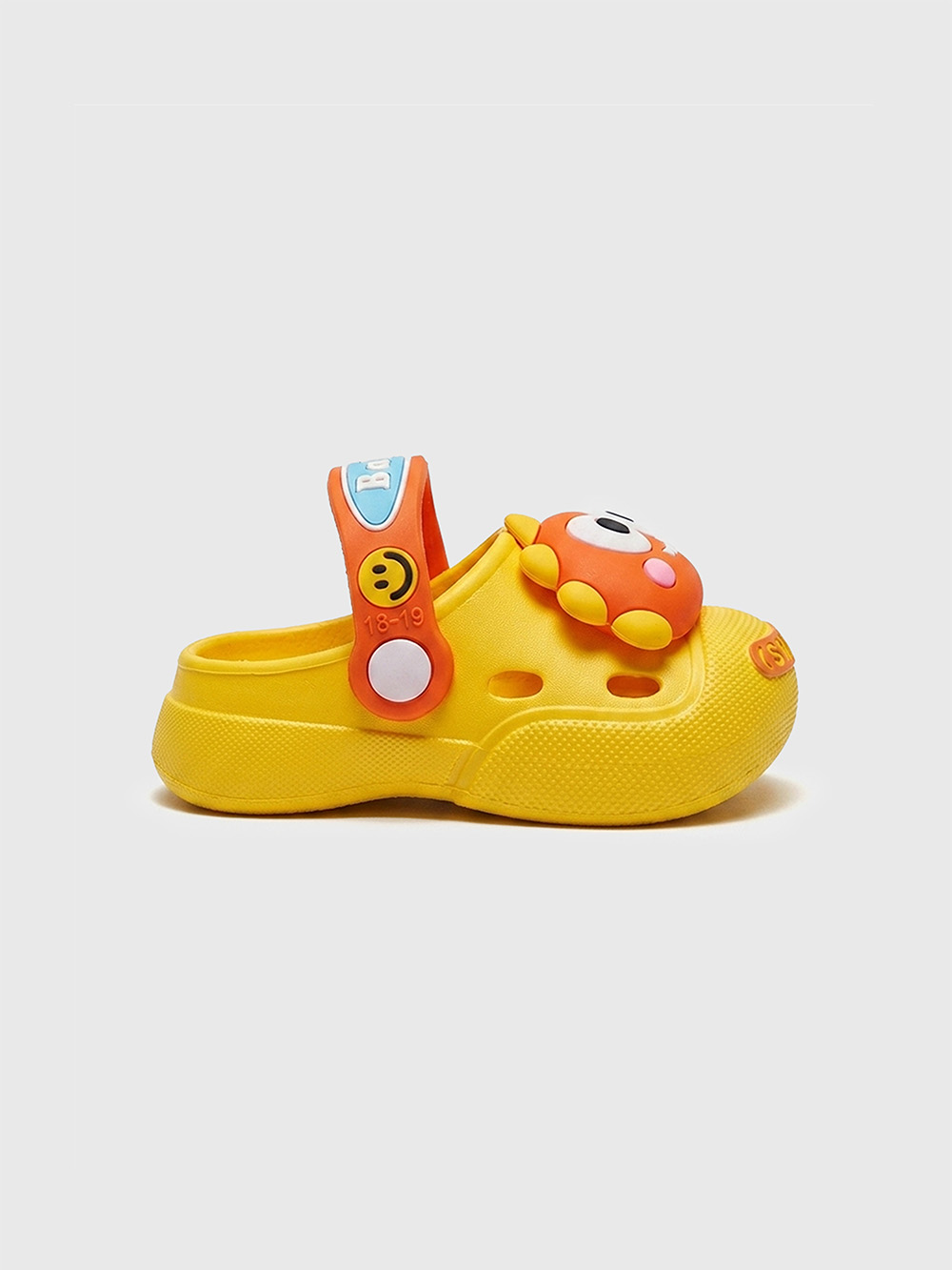 KiddoBounce Dino EVA Clogs Yellow - Q01